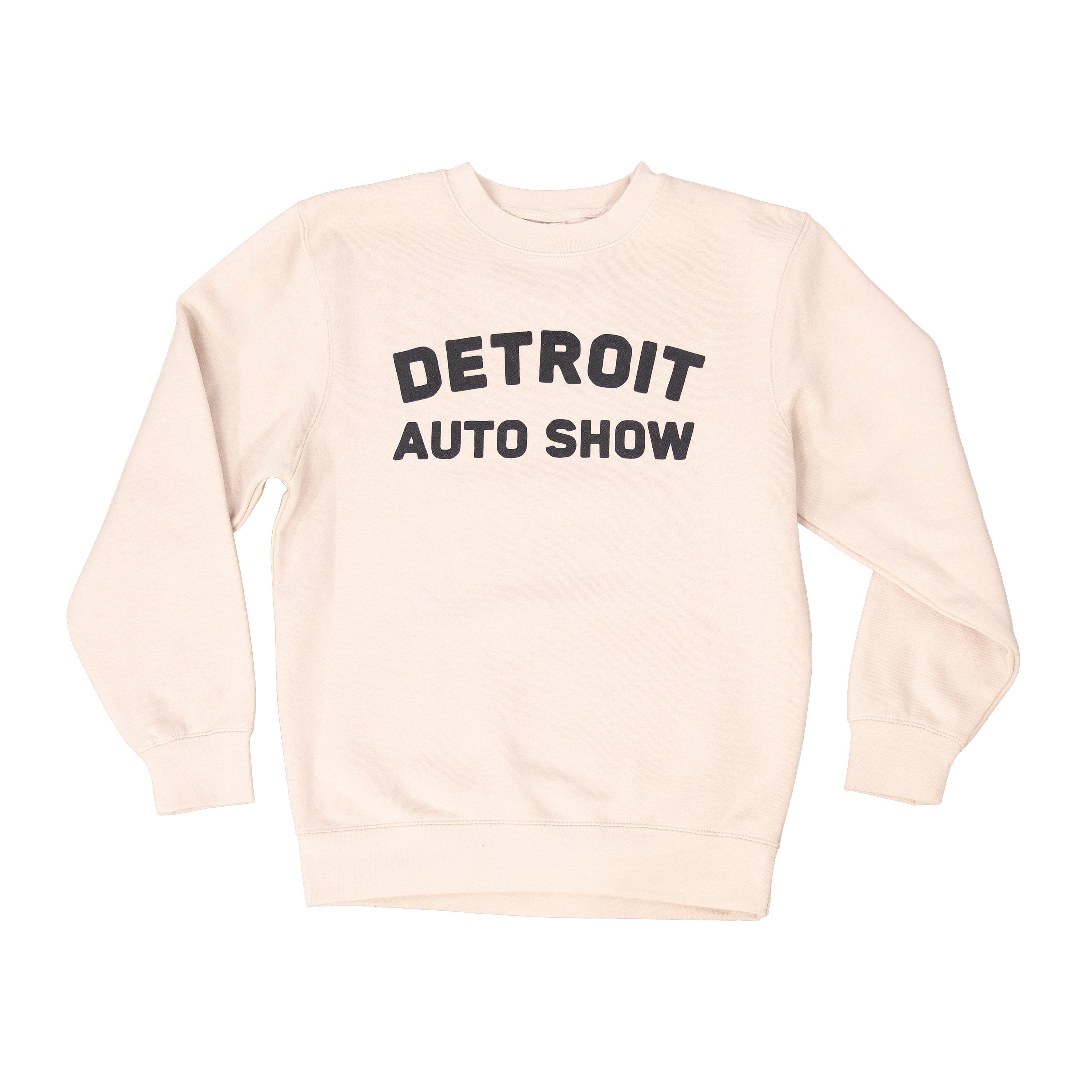 Text - Detroit Auto Show - Crew Neck Sweatshirt