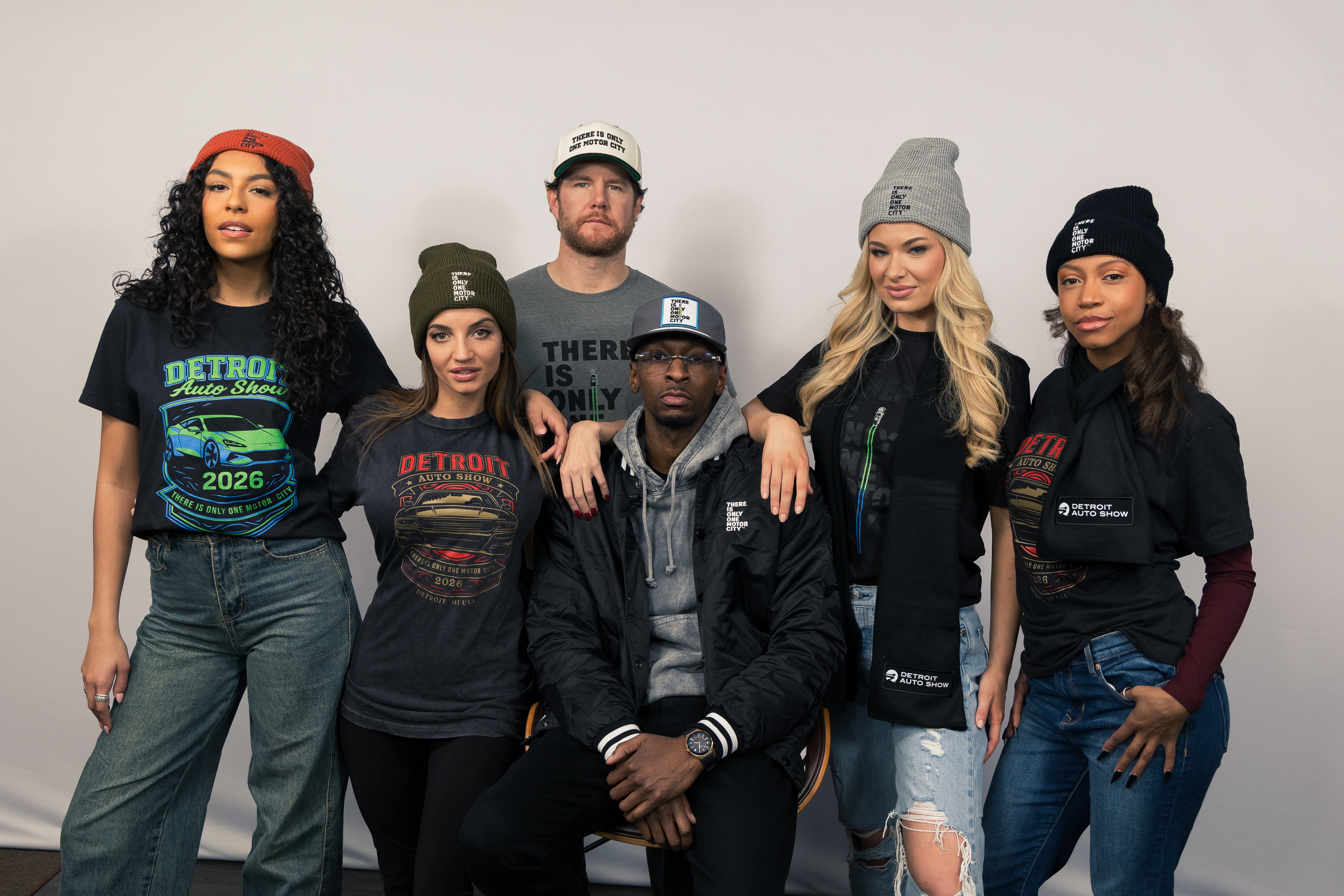 Detroit Express Merch Simple Logo Detroit Auto Show - Crew Neck Sweatshirt – Detroit Auto ...